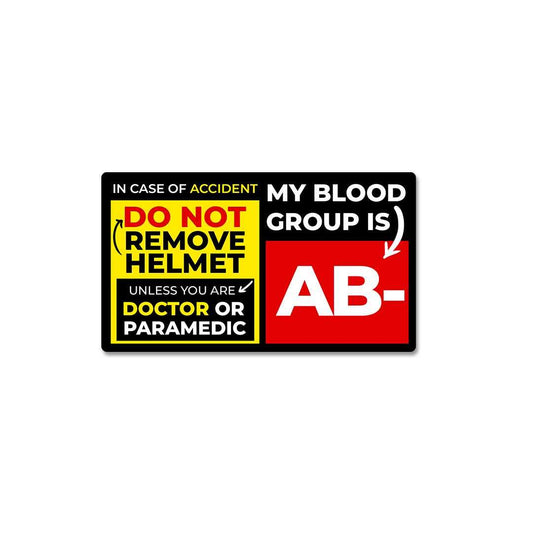 Ab Negative Sticker waterproof vinyl decal for laptop, bike, car & bottle