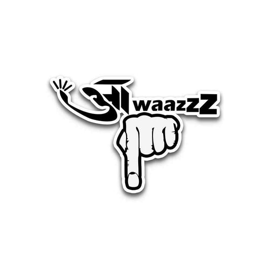 Awaazz Niche Bumper Sticker waterproof vinyl decal for laptop, bike, car & bottle