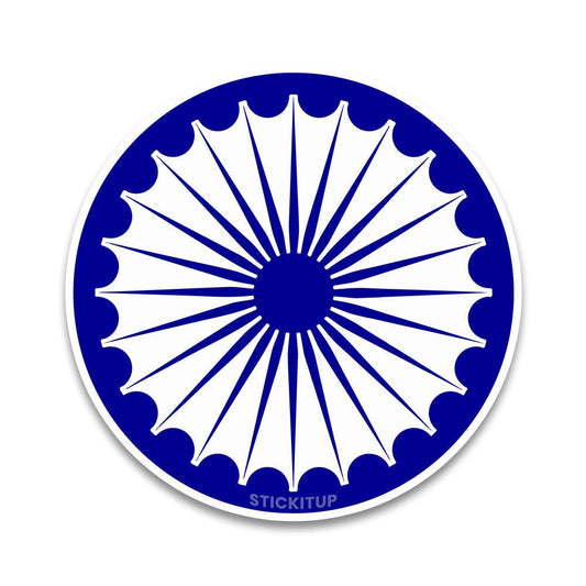 Bharat Chakra Bumper Sticker - STICK IT UP