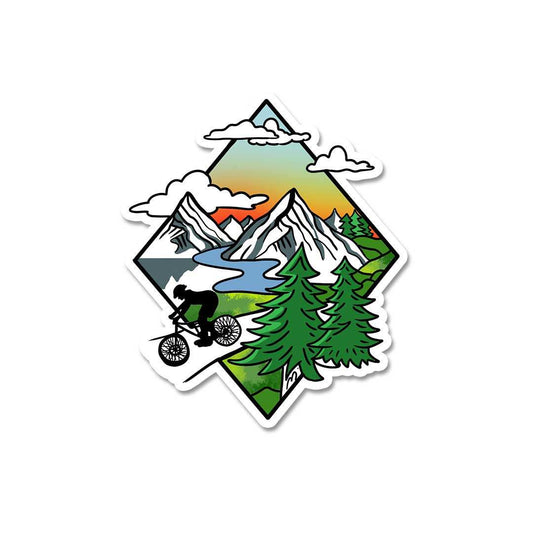 Biker In Wild Sticker - STICK IT UP