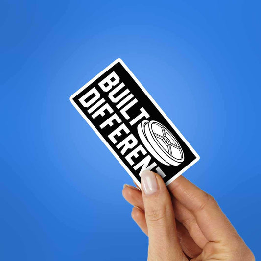 Build Different Sticker waterproof vinyl decal for laptop, bike, car & bottle
