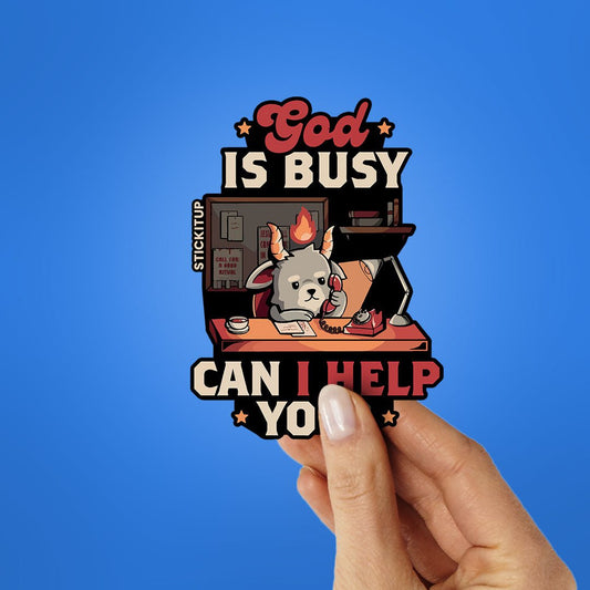 Can I Help You Sticker - STICK IT UP