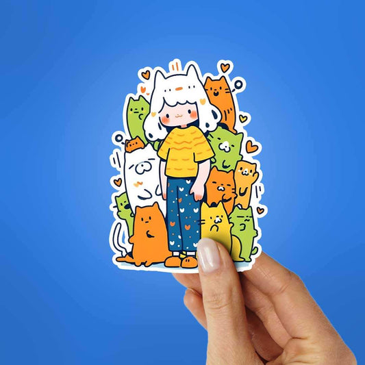 Cat Crew Sticker - STICK IT UP