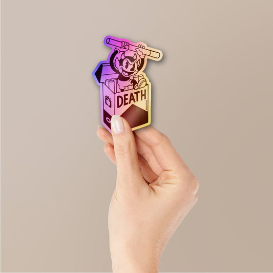 Death Smoke Sticker Holographic Stickers - STICK IT UP