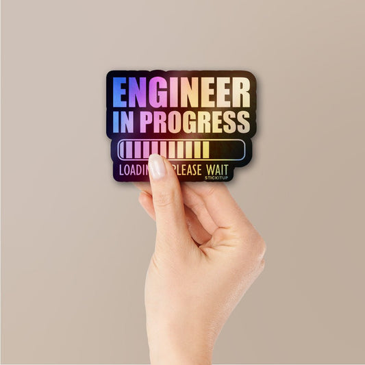 Engineer On Duty Holographic Stickers - STICK IT UP
