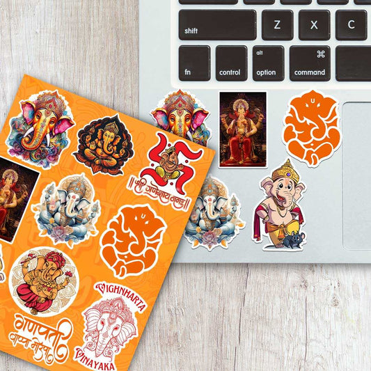 Ganpati Bappa Mini Sticker Sheet - STICK IT UP