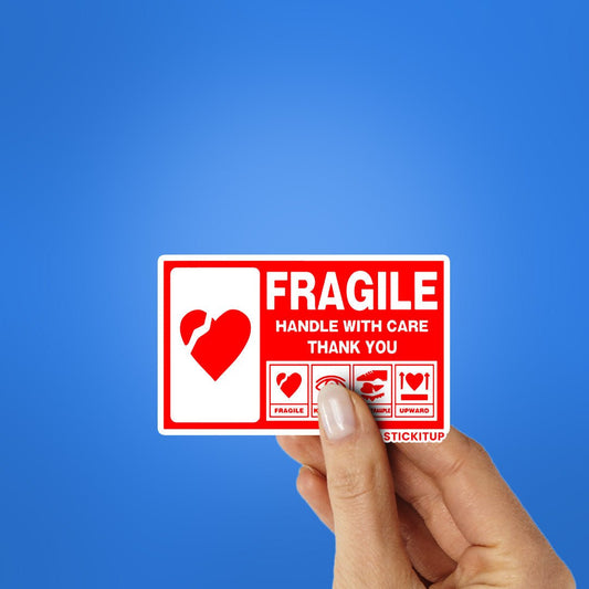 Handle With Care Sticker - STICK IT UP