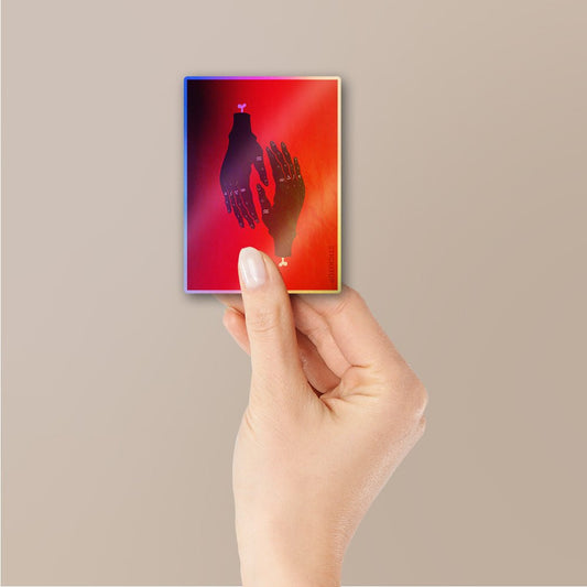Hands Of Science Holographic Stickers - STICK IT UP