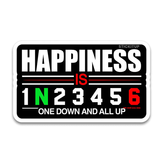 Happiness Bumper Sticker - STICK IT UP