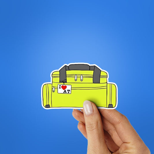 I Love At Duffel Bag Sticker - STICK IT UP