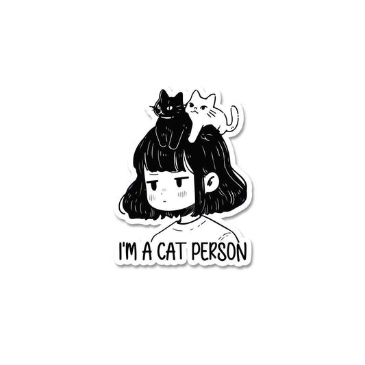 I'M A Cat Person Sticker - STICK IT UP
