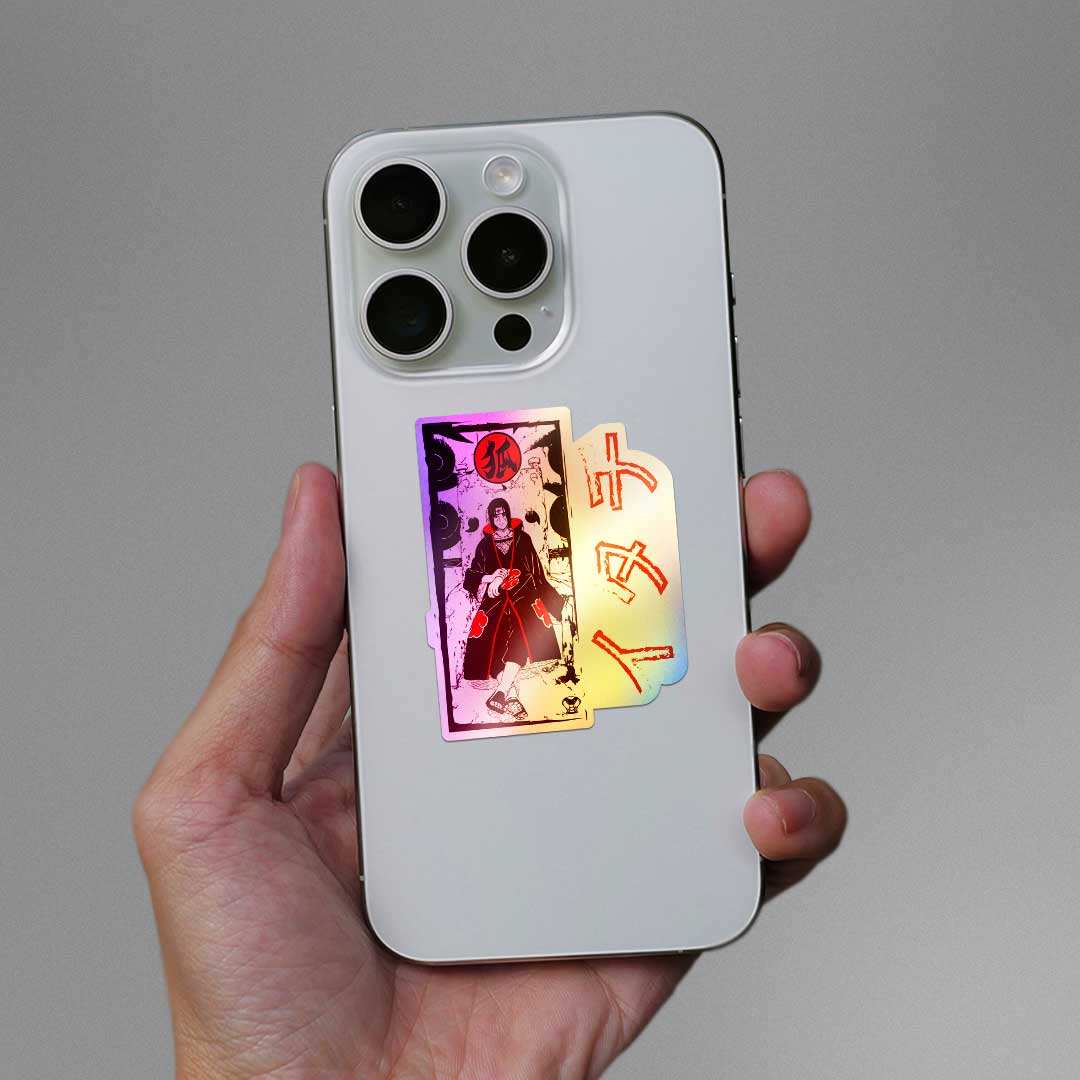 Itachi Uchiha Holographic Sticker - STICK IT UP