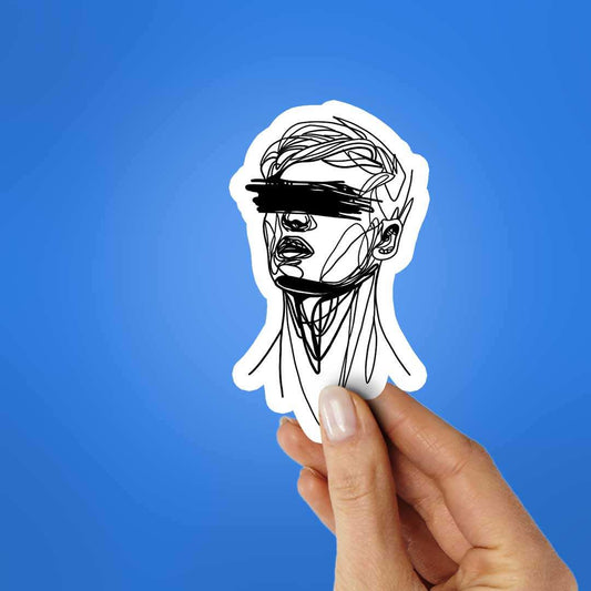 Line Art Sticker - STICK IT UP