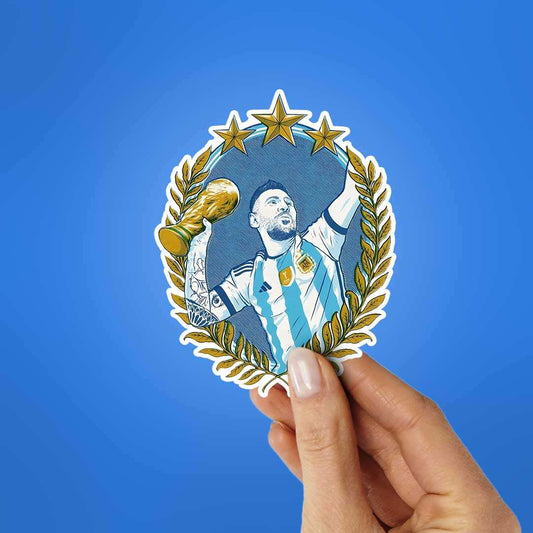 Messi Argentina Win Sticker - STICK IT UP