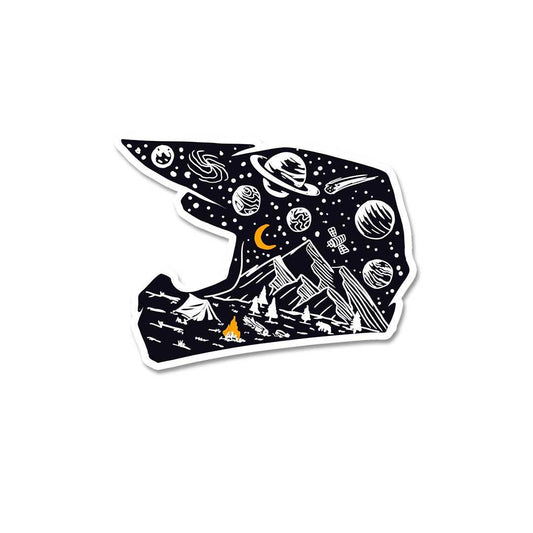 Midnight Helmet Sticker - STICK IT UP