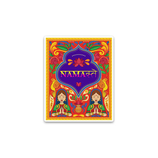 Namaste Bumper Sticker waterproof vinyl decal for laptop, bike, car & bottle
