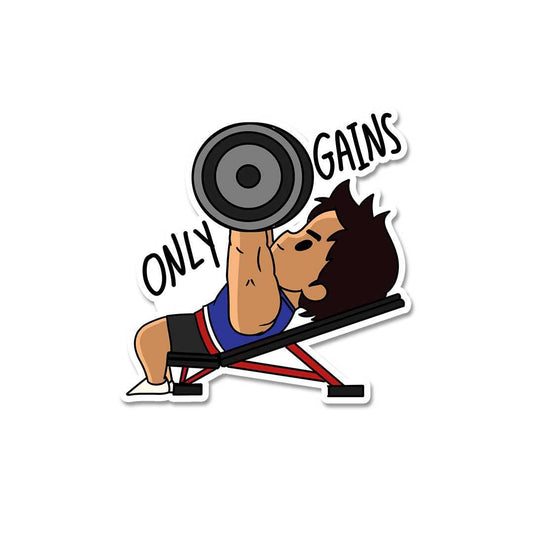 Only Gains Sticker - STICK IT UP