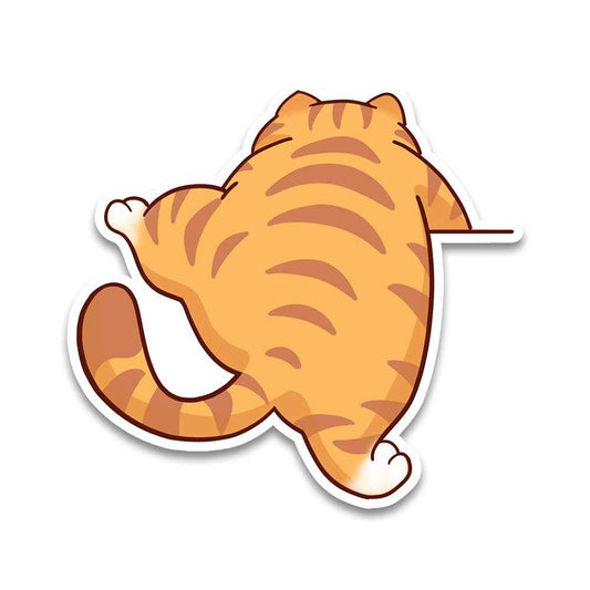 Orange Cat Bumper Sticker - STICK IT UP