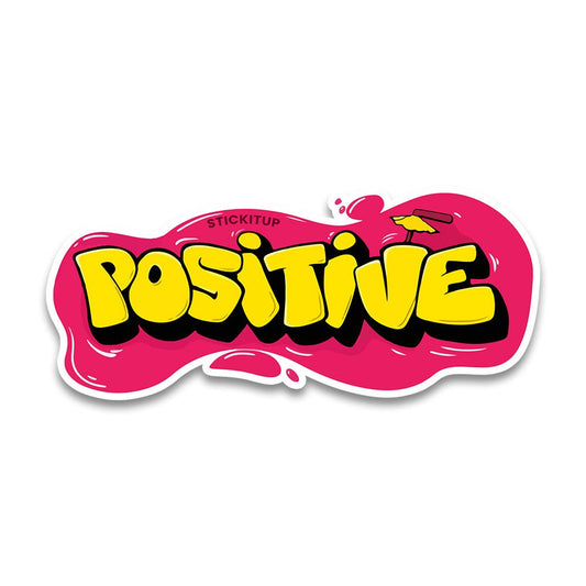 Positive Bumper Sticker waterproof vinyl decal for laptop, bike, car & bottle
