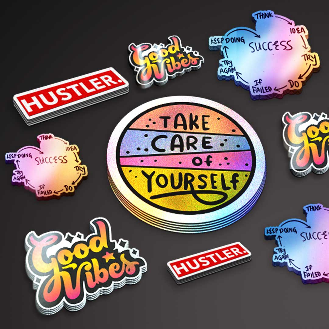 Sample Sticker Pack waterproof vinyl decal for laptop, bike, car & bottle