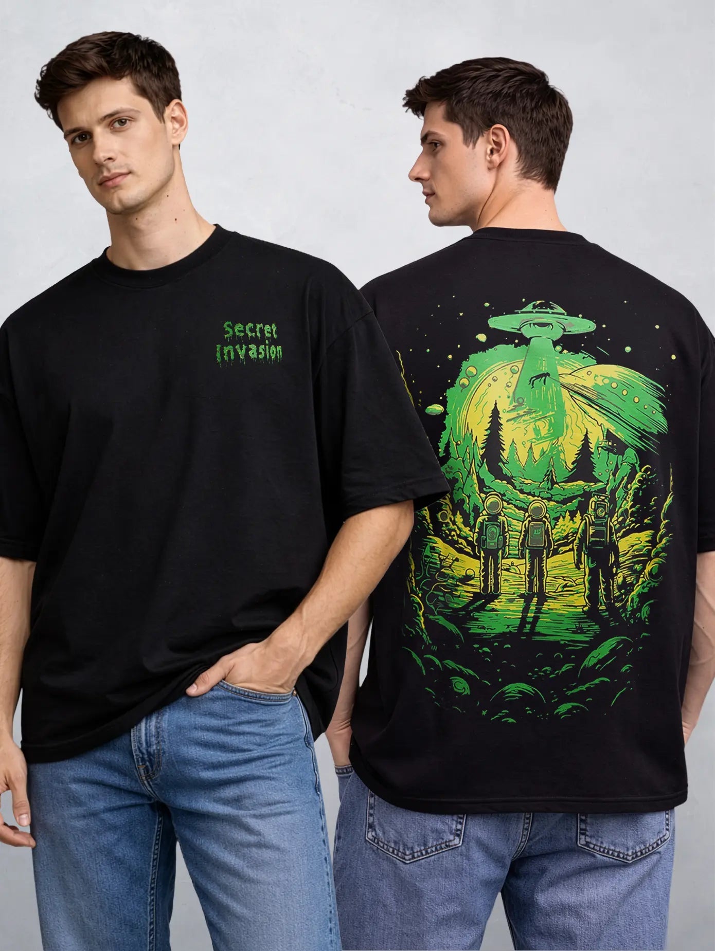 Buy SECRET INVASION OVERSIZED T-SHIRT Online | Premium Waterproof
