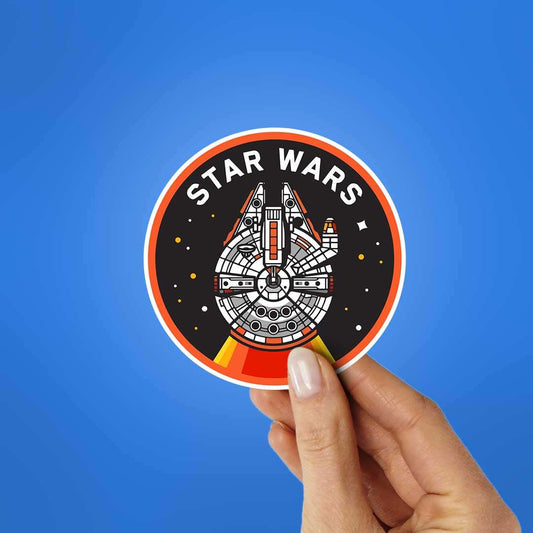 Star Wars Ship Sticker waterproof vinyl decal for laptop, bike, car & bottle