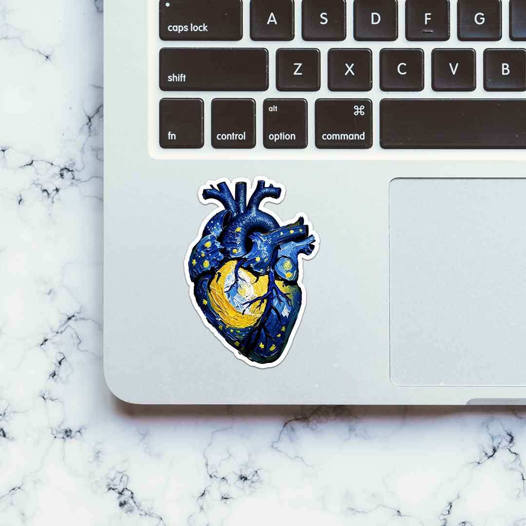 Starry Heart Sticker - STICK IT UP