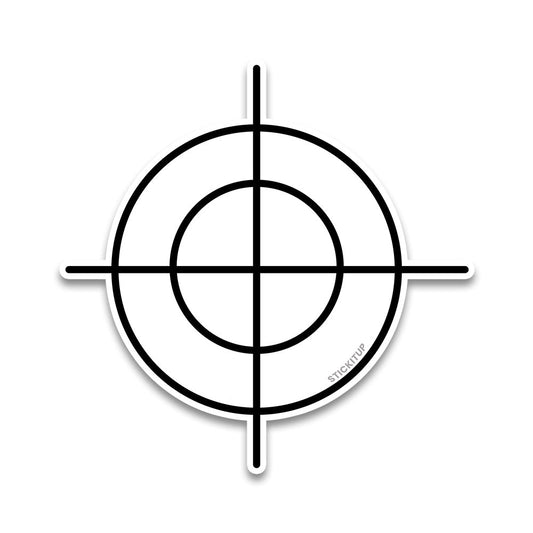 Target Bumper Sticker waterproof vinyl decal for laptop, bike, car & bottle