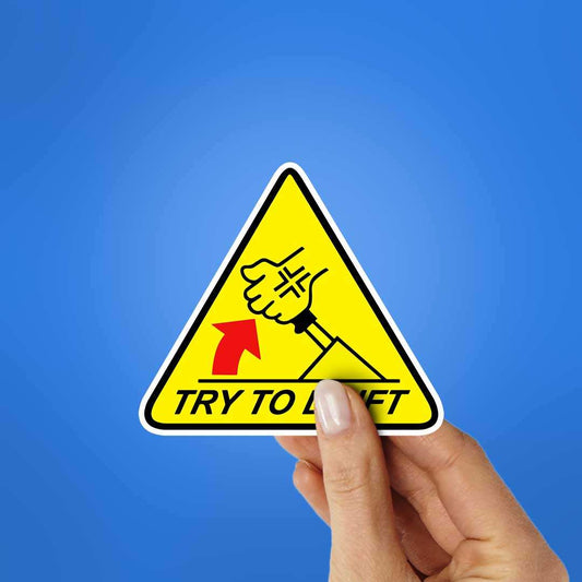Try To Drift Sticker - STICK IT UP
