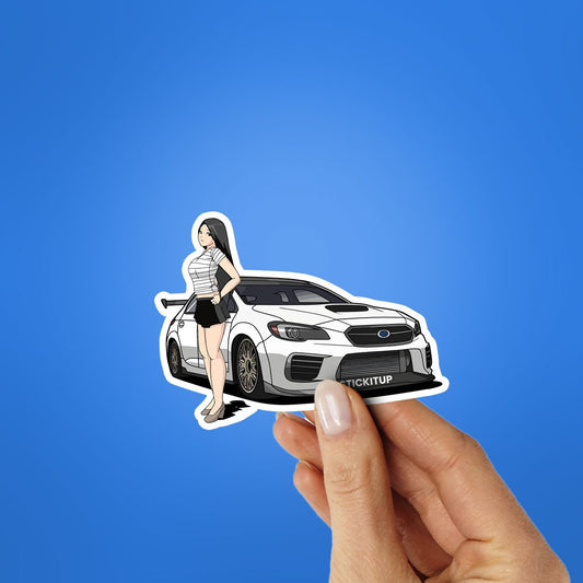 WRX And Waifu Sticker - STICK IT UP