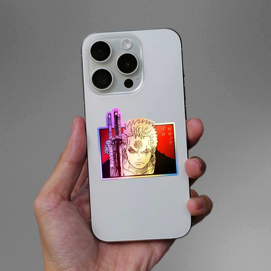 Zoro Holographic Sticker - STICK IT UP