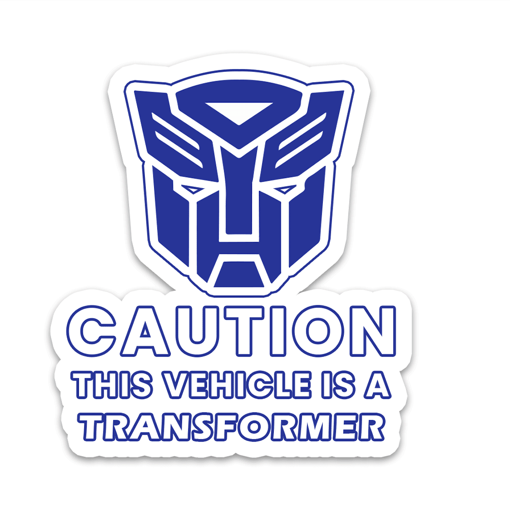 This Vehicle is a Transformer Bumper Sticker