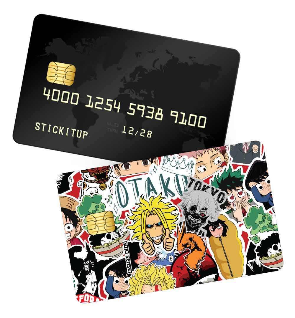 Anime Pattern Credit Card Skin
