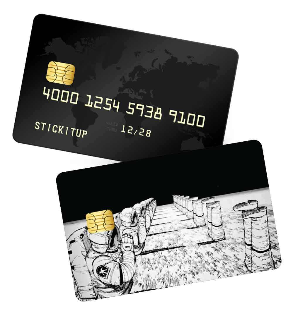 Astronaut Moon Credit Card Skin