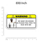 Warning!! No baby on board Bumper Sticker | STICK IT UP