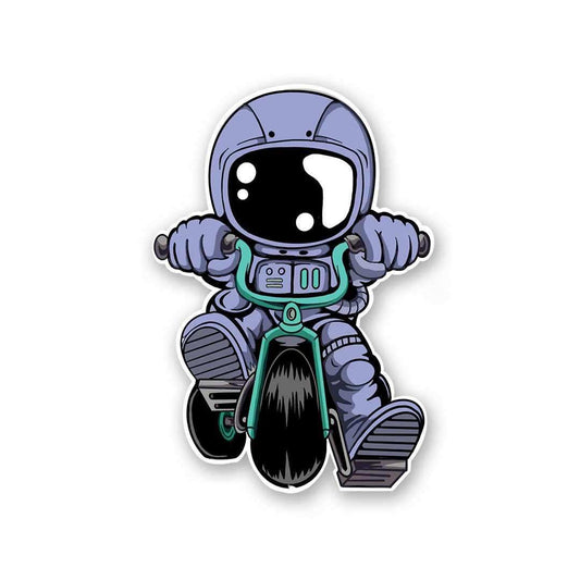Astronaut Bike Sticker - STICK IT UP
