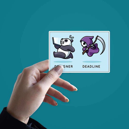 Designer and Deadlines Sticker - STICK IT UP