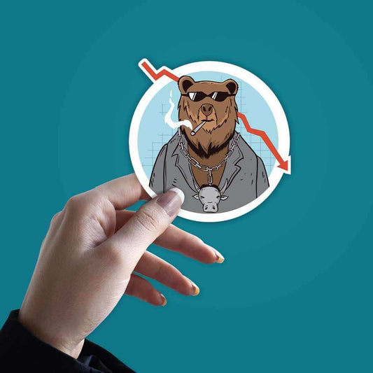 Trading Bear Sticker - STICK IT UP
