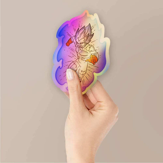 Vegeta Holographic Stickers - STICK IT UP