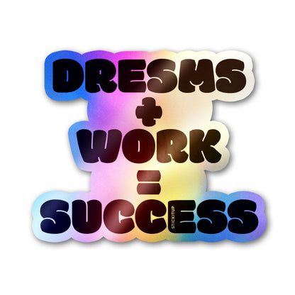 Success Holographic Stickers