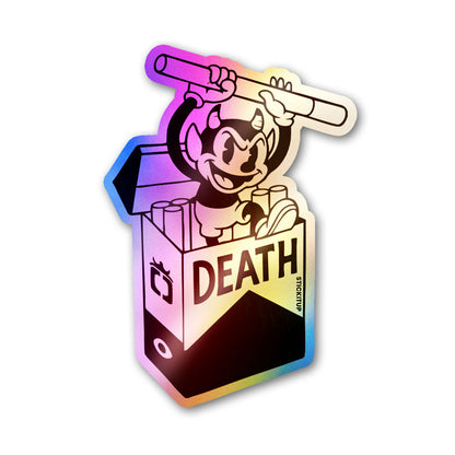 Death Smoke Sticker Holographic Stickers