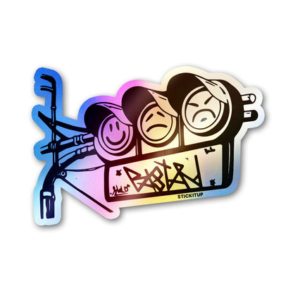 Stoplight Moods Holographic Stickers