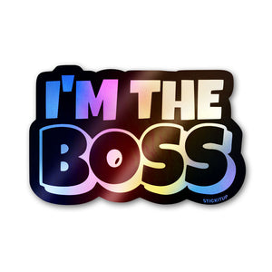 Boss Sticker Holographic Stickers