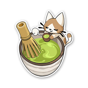 Matcha Meow Sticker