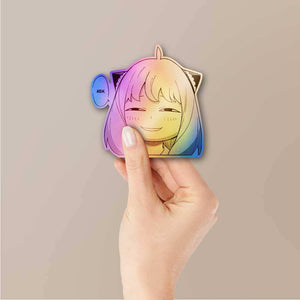 Anya Heh Holographic Sticker