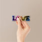 Football Love Holographic Stickers