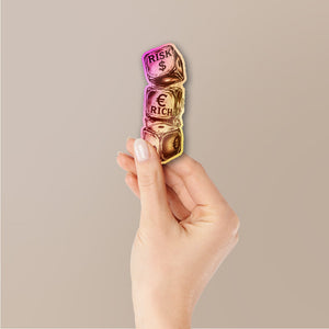 Risk Rich Sticker Holographic Stickers