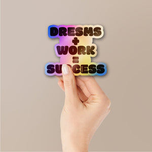 Success Holographic Stickers