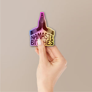 Namaste Sticker Holographic Stickers