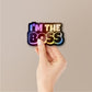 Boss Sticker Holographic Stickers